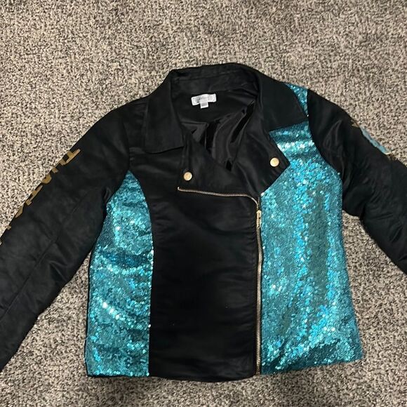 Disney D-Signed Descendants Sequin Jacket - Wicked - L - Picture 1 of 5